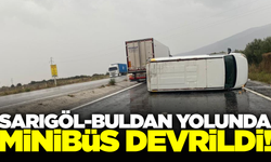 Sarıgöl-Buldan yolunda korkutan kaza: 1 yaralı