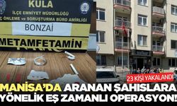 Manisa'da kapsamlı asayiş ve narkotik uygulaması: 23 kişi yakalandı
