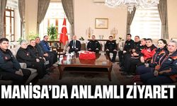 Manisa'da AFAD personellerinden Vali Özkan'a ziyaret