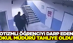 Manisa'da otizmli öğrenciyi merdivenden iten okul müdürü tahliye edildi