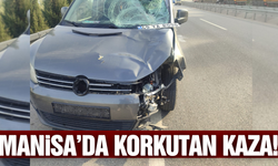 Manisa'da otomobil ile elektrikli bisiklet çarpıştı: 1 yaralı