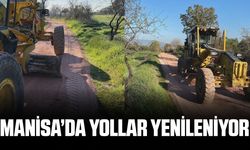 Manisa'da ova yolları yenileniyor
