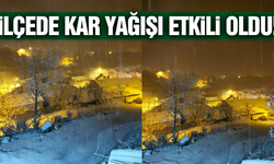 Manisa'nın ilçesinde kar yağışı başladı!