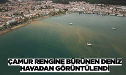Marmaris'te yağmur suları deniz döküldü