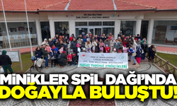 Spil Dağı'nda minikler hem eğlendi hem de öğrendi