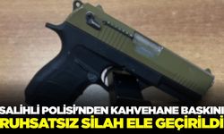 Salihli'de Huzur Uygulaması: Kahvehanede Ruhsatsız Tabanca Ele Geçirildi