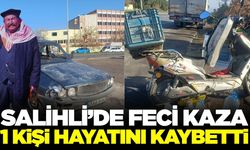 Salihli'de otomobil ile elektrikli bisiklet çarpıştı: 1 ölü