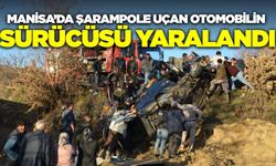 Manisa'da otomobil şarampole devrildi!