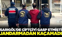 Sarıgöl'de çiftçilere dadanan gaspçıyı jandarma ekipleri yakaladı