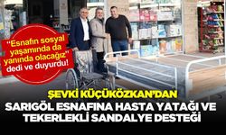 Şevki Küçüközkan’dan Sarıgöl Esnafına Hasta Yatağı ve Tekerlekli Sandalye Desteği