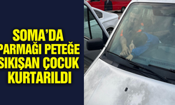 Soma'da İtfaiye Ekipleri minik çocuğun parmağını kurtardı