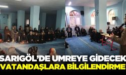 Sarıgöl'de Umreye gidecek vatandaşlara yönelik seminer!