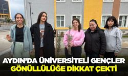 Aydın'da gençler gönüllülüğe dikkat çekti