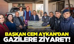 Başkan Aykan'dan Gazilere ziyaret!