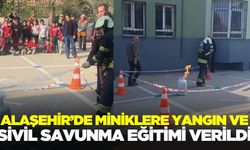 Alaşehir’de öğrencilere sivil savunma eğitimi verildi