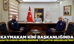 Kaymakam Kini başkanlığında "Asayiş Durum Değerlendirme Toplantısı" gerçekleştirildi