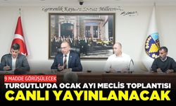 Turgutlu Belediyesi, 2026 yılının ilk toplantısını yarın gerçekleştirecek!