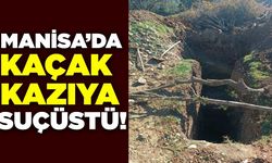 Manisa'da kaçak kazıya jandarmadan suçüstü: 1 kişi yakalandı!