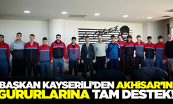 Akhisar’ın şampiyonlarından Başkan Kayserili’ye ziyaret