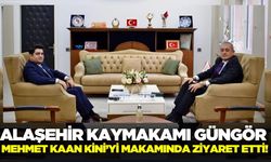 Kaymakam Güngör, Mehmet Kaan Kini’yi ziyarette bulundu!