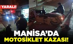 Alaşehir'de motosiklet kazası!
