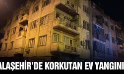 Alaşehir’de ev yangını!