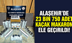 Alaşehir'de kaçak makaron operasyonu!
