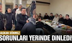 Başkan Dönmez, mahalle sakinlerini dinledi!