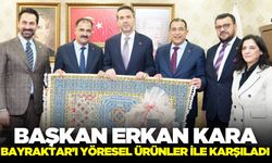Başkan Kara'dan Bayraktar'a yöresel hediye!