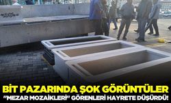Bit Pazarında Şok Görüntüler: Tezgahtaki "Mezar Mozaikleri" Görenleri Hayrete Düşürdü!