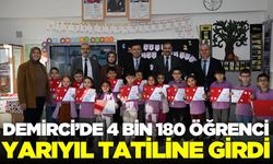 Demirci'de öğrenciler karne sevinci yaşadı!