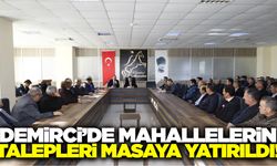 Demirci'de 2026 yılının ilk muhtarlar toplantısı gerçekleştirildi