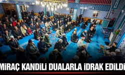 Demirci'de Miraç Kandili'nde eller semaya açıldı