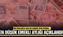 En düşük emekli aylığı açıklandı!