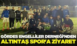 Gördes Engelliler Derneği Başkanı Adıyaman, Altıntaş Spor’u ziyaret etti