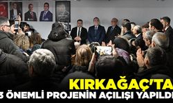Kırkağaç'ta 3 önemli proje: Açılışta Başkan Dutlulu'da yer aldı