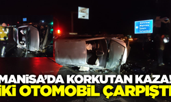 Manisa'da takla atan otomobildeki 1 kişi yaralandı