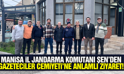 Manisa İl Jandarma Komutanı Şen’den Gazeteciler Cemiyeti’ne 10 Ocak ziyareti