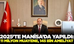 Manisa'da 2025 yılı sağlık hizmetleri değerlendirildi