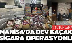 Manisa'da Dev Kaçak Sigara Operasyonu: 1 kişi Tutuklandı