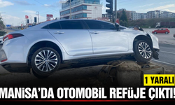 Manisa'da refüje çıkan otomobilin sürücüsü yaralandı!