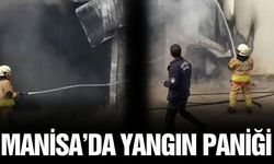 Manisa'da sanayi sitesinde korkutan yangın