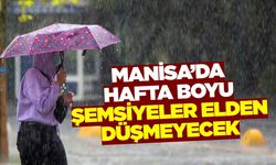 Manisa'da yağmurlu günler devam edecek