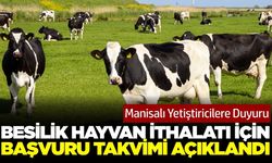 Manisalı üreticiler dikkat: Başvuru tarihleri belli oldu