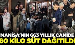 Hakibaba Cami'nde 80 kilo süt ikram edildi!
