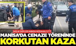 Manisa’da Cenaze Töreninde Korkutan Kaza: Cami Önünde Düşen Vatandaş Hastaneye Kaldırıldı