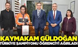 Kaymakam Güldoğan, Türkiye Şampiyonunu ağırladı