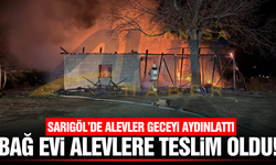 Sarıgöl’de Bağ Evi Alevlere Teslim Oldu