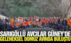 Sarıgöllü avcılar domuz avı etkinliğinde yer aldı