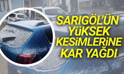 Sarıgöl'ün yüksek kesimlerinde kar sevinci!